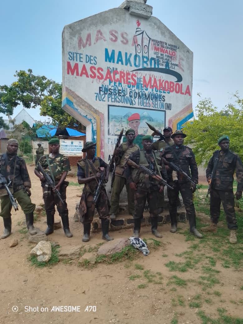 Sud-Kivu : Mise à jour opérationnelle, le Commandant des operations en patrouille à MAKOBOLA 1&2